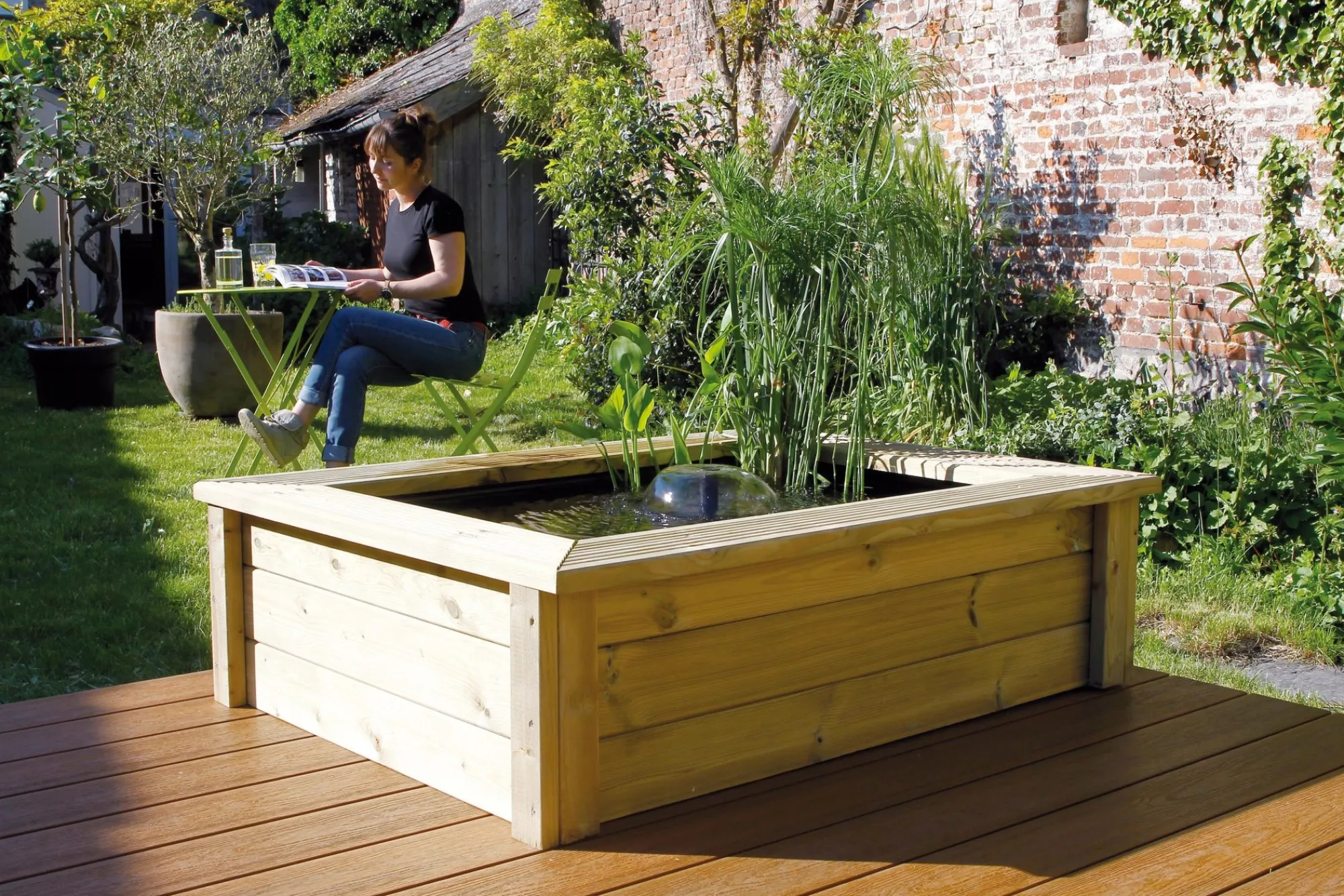 Water|ohgreen Vijverombouw Quadro Wood I voor Victoria Quadro 5