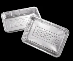 Accessoires En Onderhoud|ohgreen WEBER ALUMINIUM LEKBAKJES GROOT, SET VAN 10 STUKS