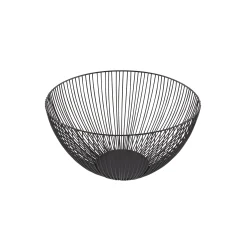 Servies|ohgreen WIRE MAND ZWART D25CM H14CM