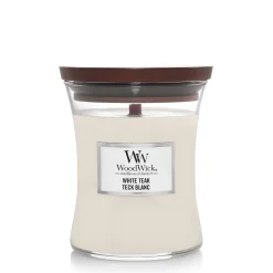 Geuren|ohgreen Woodwick Geurkaars white teak medium