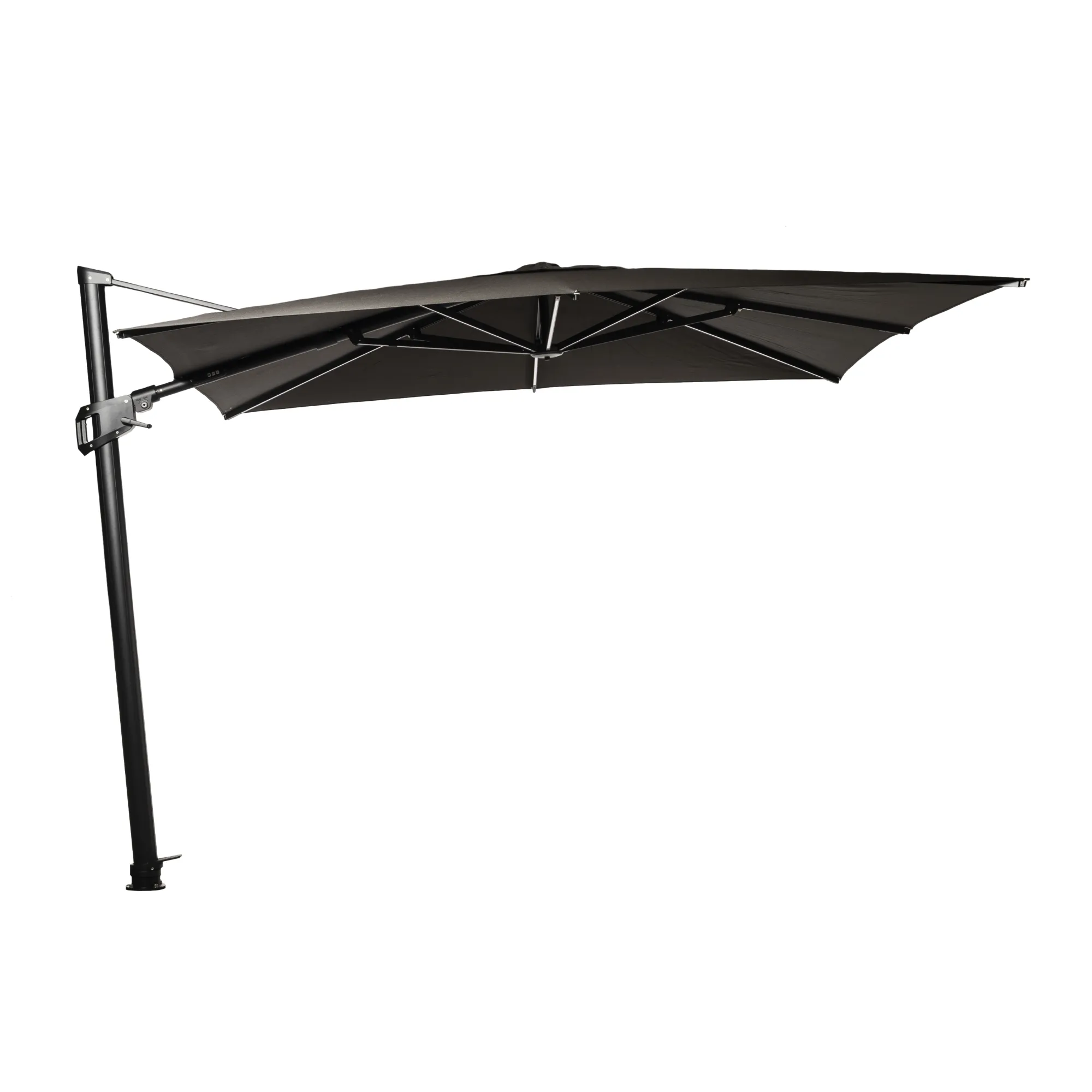 Parasol|ohgreen Zweefparasol Deluxe zwart met LED